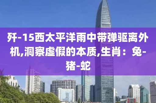 歼-15西太平洋雨中带弹驱离外机,洞察虚假的本质,生肖：兔-猪-蛇